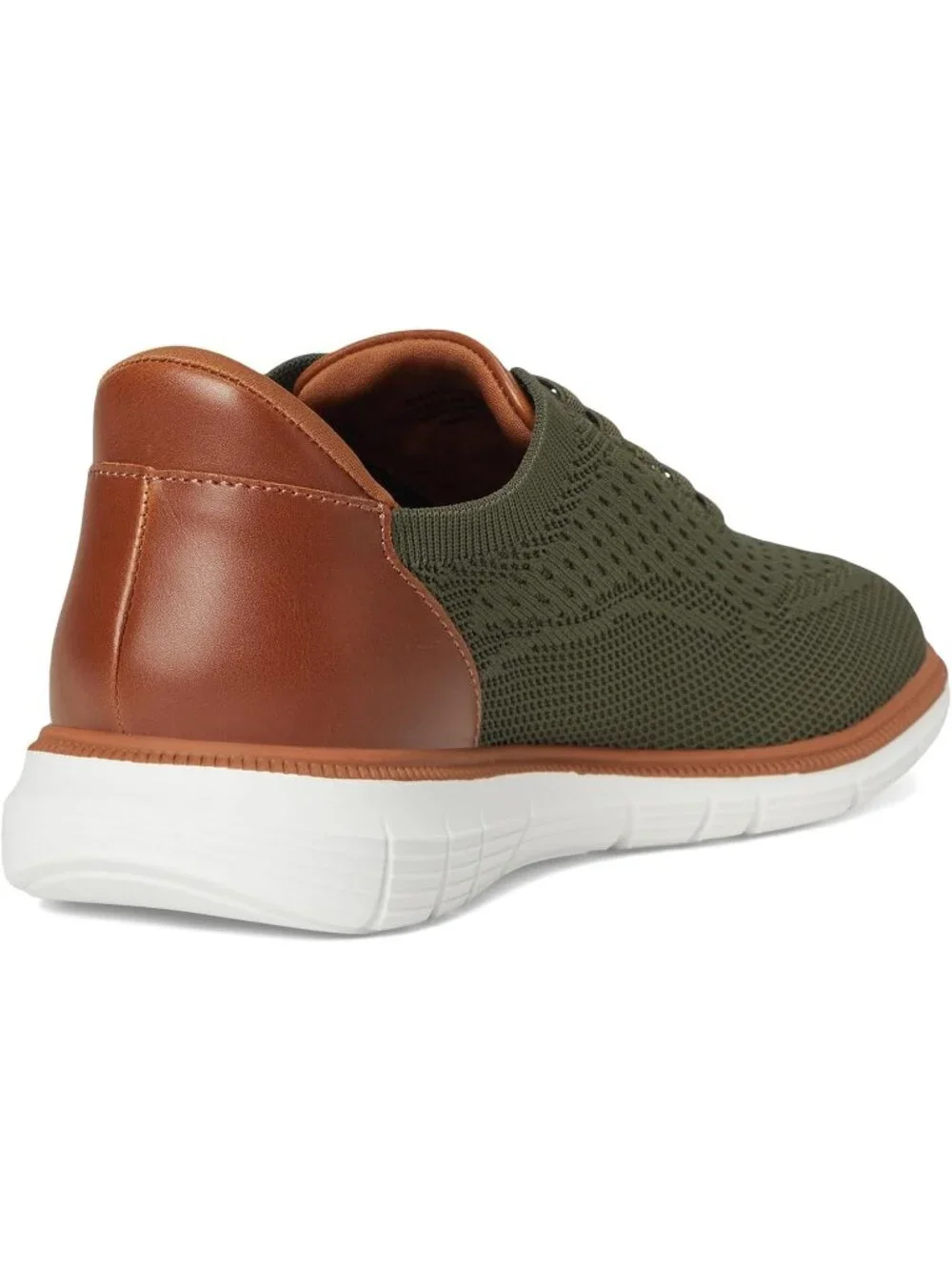 Marc Joseph Men's Olive Leather Slip On Round Toe Solid Comforts Oxfords Shoes